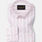 Devon Orange Stripe Linen Blend Shirt - John Ellies