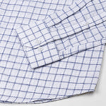 Miles Navy Blue Check Linen Shirt - John Ellies