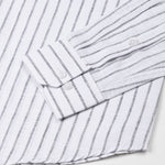 Miles Black Stripe Linen Shirt - John Ellies