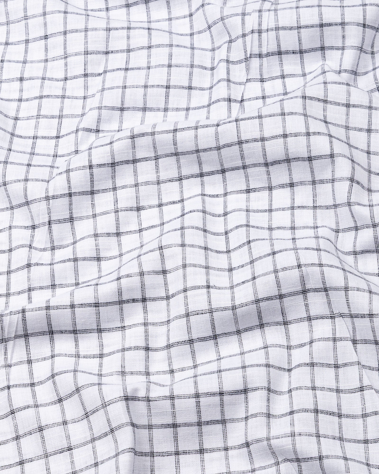 Miles Black Check Linen Shirt - John Ellies
