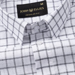 Miles Black Check Linen Shirt - John Ellies