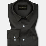 Stery Olive Plain Cotton Shirt - John Ellies