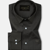 Stery Olive Plain Cotton Shirt - John Ellies