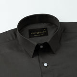 Stery Olive Plain Cotton Shirt - John Ellies