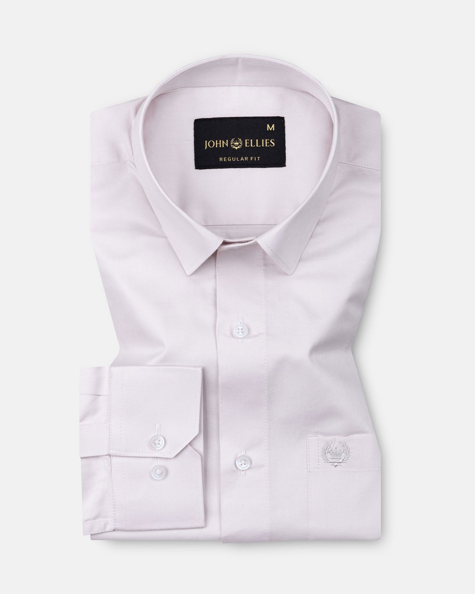 Stery Silver Plain Cotton Shirt - John Ellies