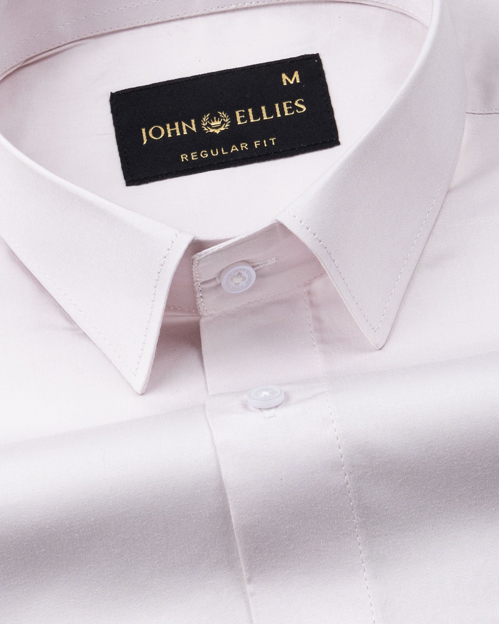 Stery Silver Plain Cotton Shirt - John Ellies