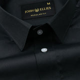 Stery Green Plain Cotton Shirt - John Ellies
