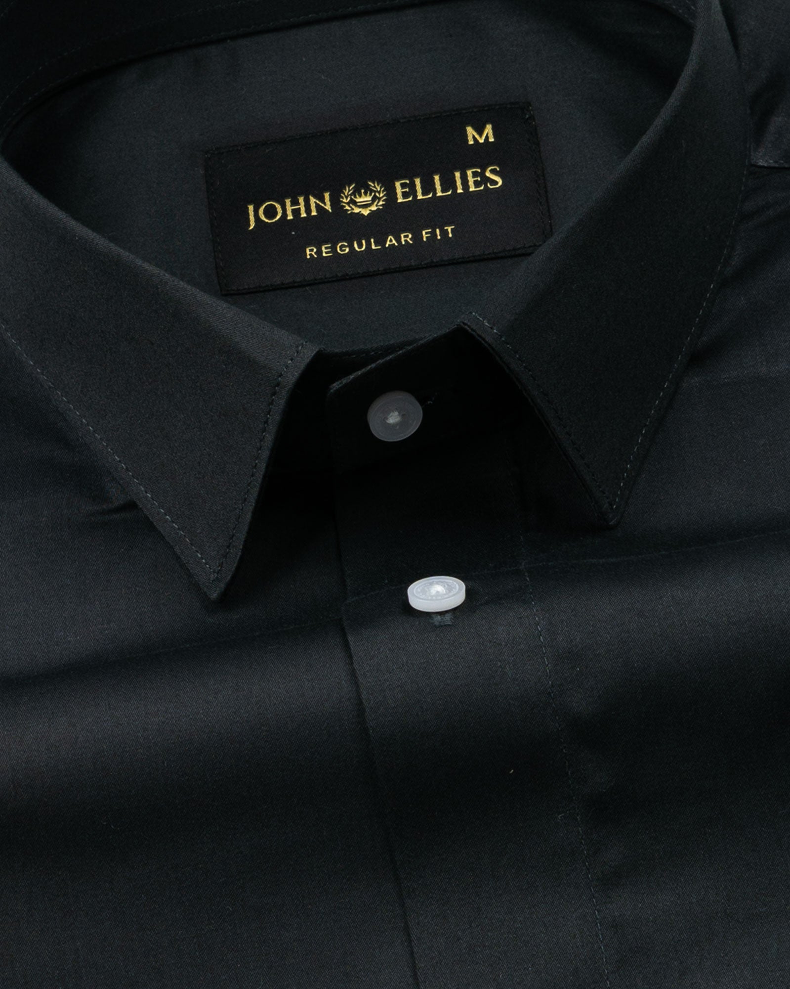Stery Green Plain Cotton Shirt - John Ellies
