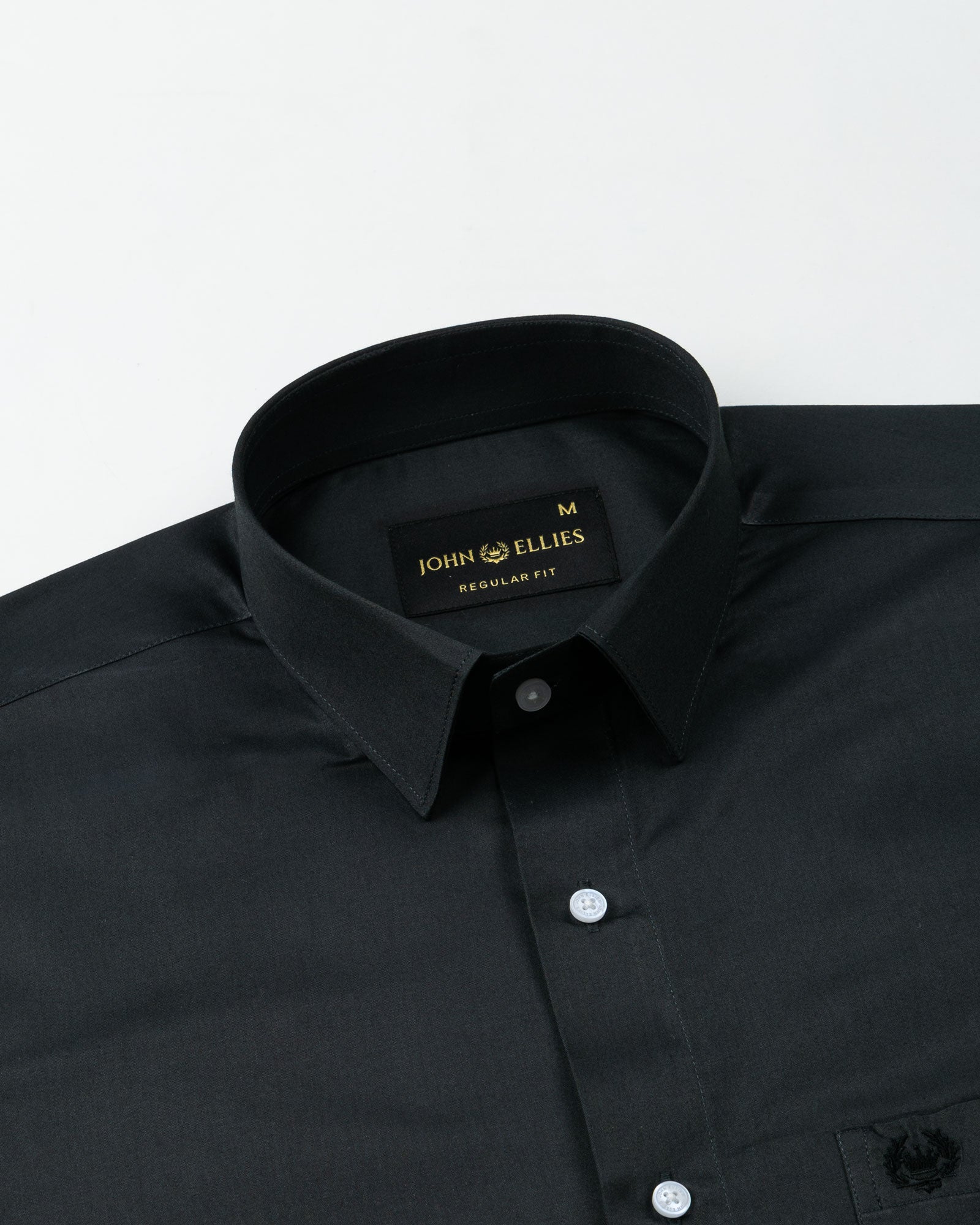 Stery Green Plain Cotton Shirt - John Ellies