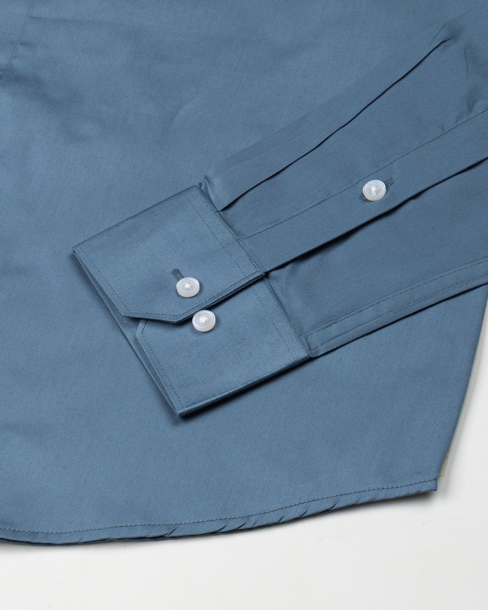 Stery Grey Plain Cotton Shirt - John Ellies