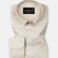 Stery Cream Plain Cotton Shirt - John Ellies