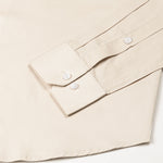 Stery Cream Plain Cotton Shirt - John Ellies