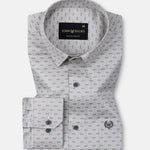 Gardian Beige Cotton Printed Shirt - John Ellies