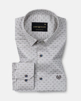Gardian Beige Cotton Printed Shirt
