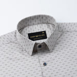 Gardian Beige Cotton Printed Shirt - John Ellies