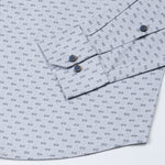 Gardian Blue Cotton Printed Shirt - John Ellies