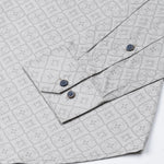 Gardian Beige Cotton Geometric Printed Shirt - John Ellies