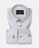 Gardian Brown Cotton Printed Shirt