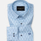 Gardian Sky Blue Cotton Printed Shirt - John Ellies