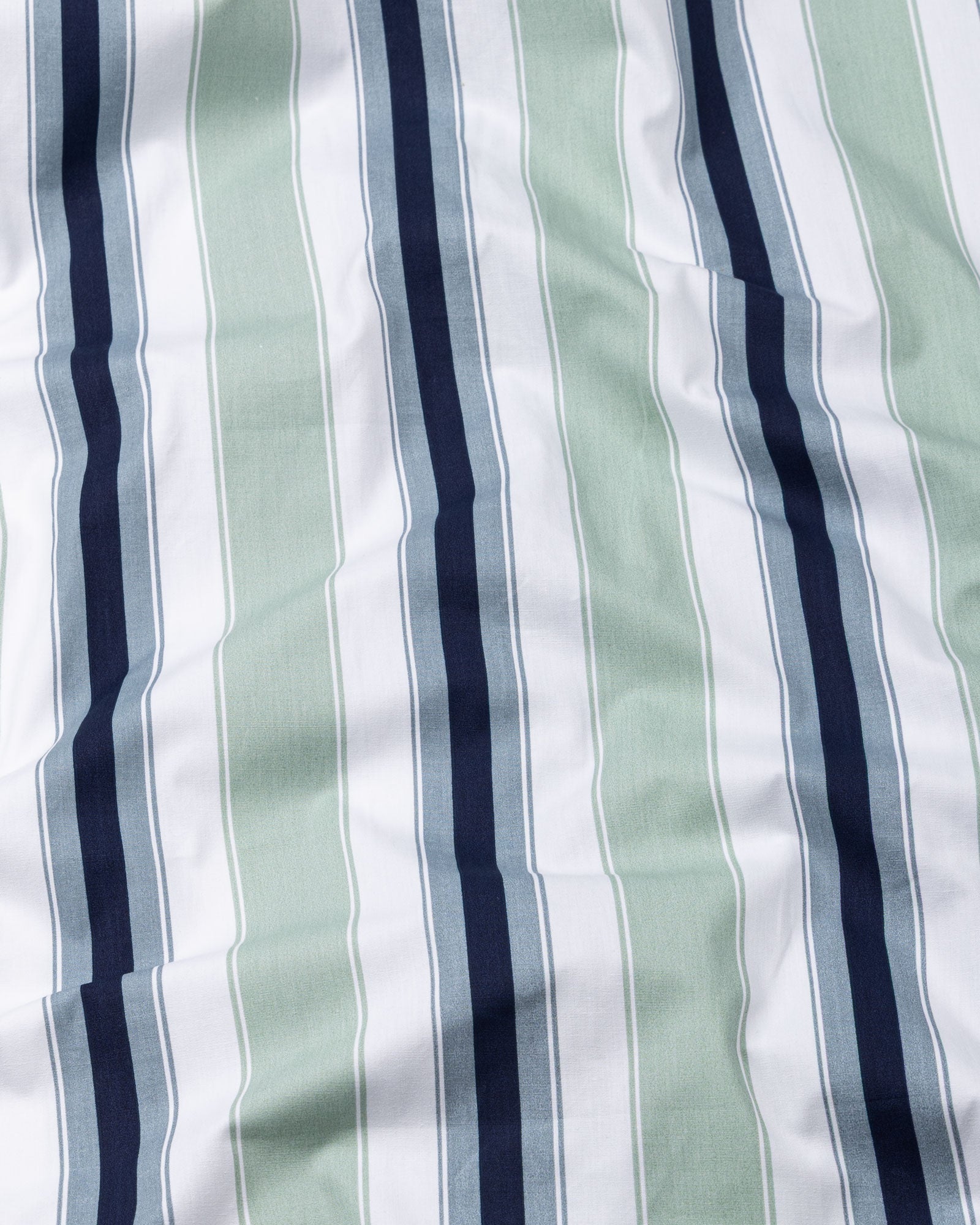 Triddent Green Premium Cotton Stripes Shirt - John Ellies