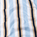 Triddent Sky Blue Premium Cotton Stripes Shirt - John Ellies