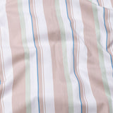 Triddent Peach Premium Cotton Stripes Shirt - John Ellies