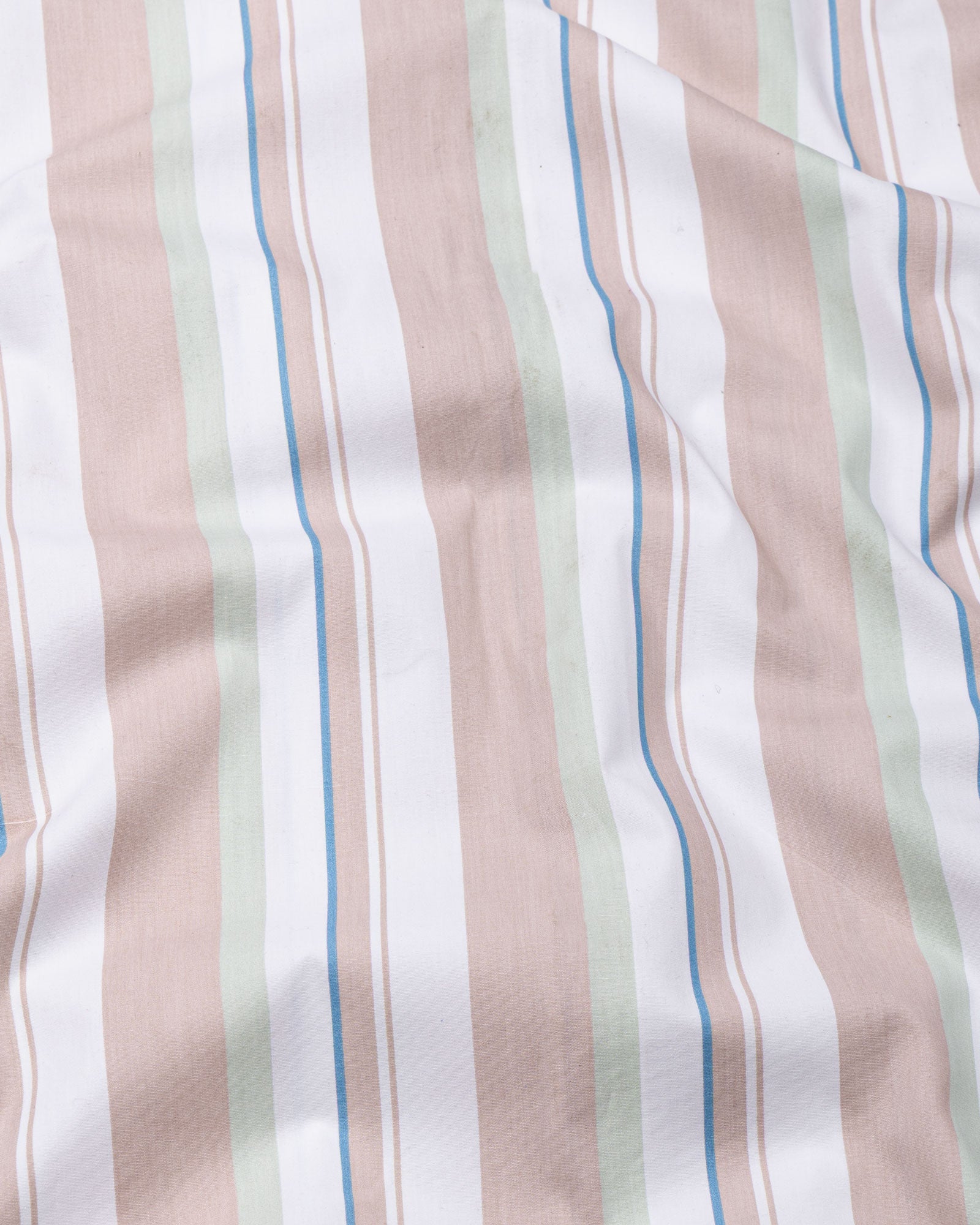 Triddent Peach Premium Cotton Stripes Shirt - John Ellies