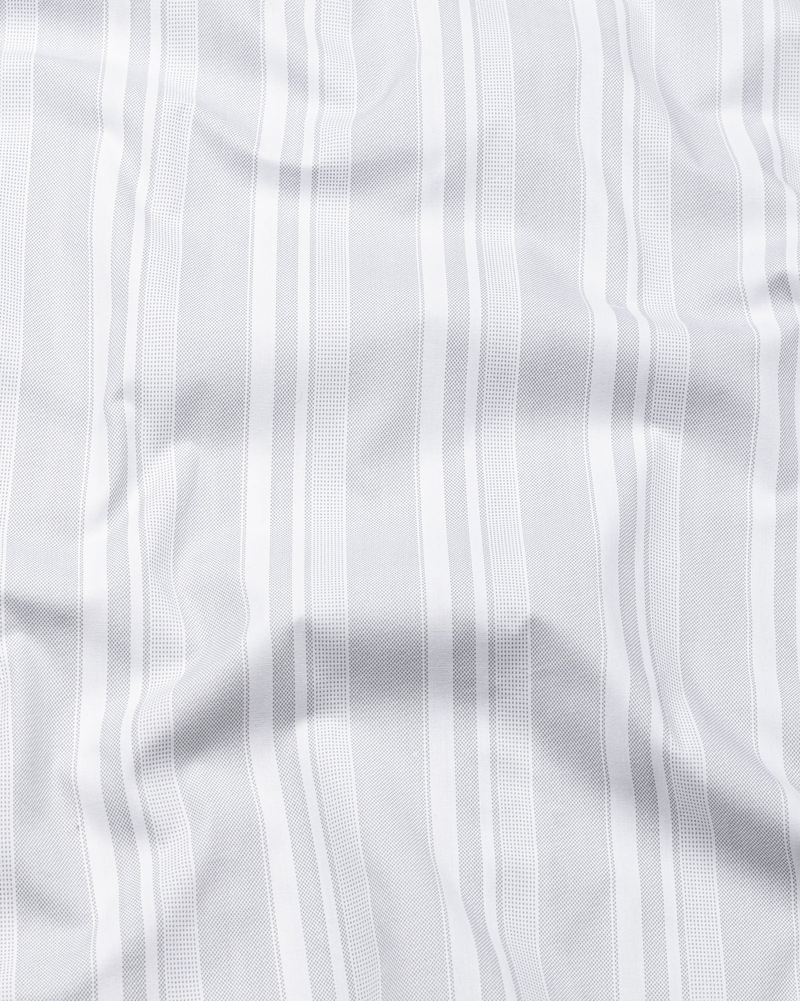 Triddent Silver Premium Cotton Stripes Shirt - John Ellies