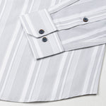 Triddent Silver Premium Cotton Stripes Shirt - John Ellies