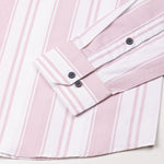 Triddent Pink Premium Cotton Stripes Shirt - John Ellies