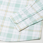 Gogh Green Check Button Down Cotton Shirt - John Ellies