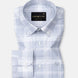 Gogh Soft Grey Check Button Down Cotton Shirt - John Ellies