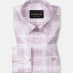 Gogh Pink Check Button Down Cotton Shirt - John Ellies