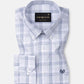 Gogh Silver Check Button Down Cotton Shirt - John Ellies