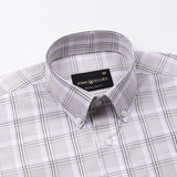 Gogh Beige Check Button Down Cotton Shirt - John Ellies