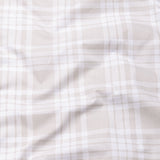 Gogh Cream Check Button Down Cotton Shirt - John Ellies