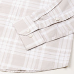 Gogh Cream Check Button Down Cotton Shirt - John Ellies