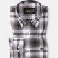 Gogh Brown Check Button Down Cotton Shirt - John Ellies