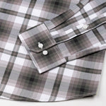 Gogh Brown Check Button Down Cotton Shirt - John Ellies