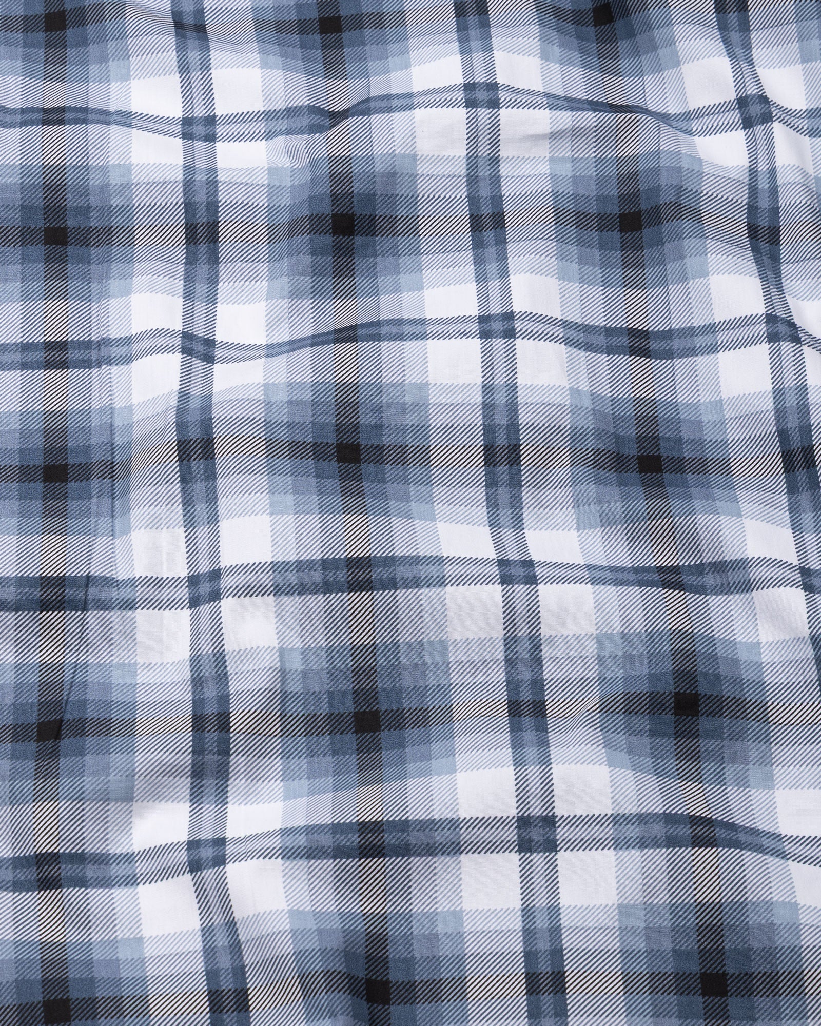 Gogh Grey Check Button Down Cotton Shirt - John Ellies