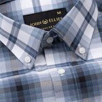 Gogh Grey Check Button Down Cotton Shirt - John Ellies