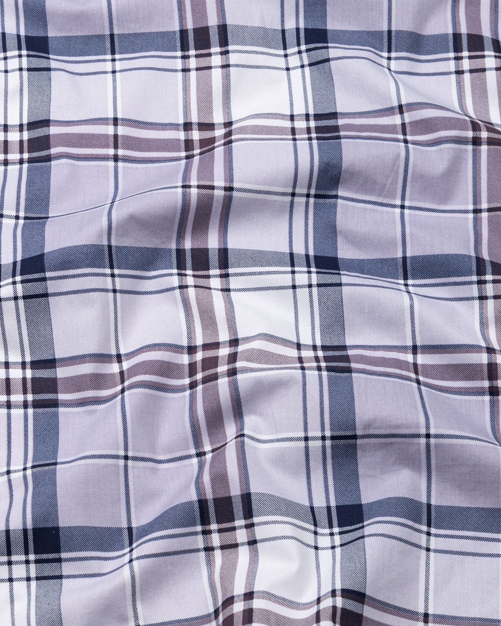 Gogh Purple Check Cotton Shirt - John Ellies