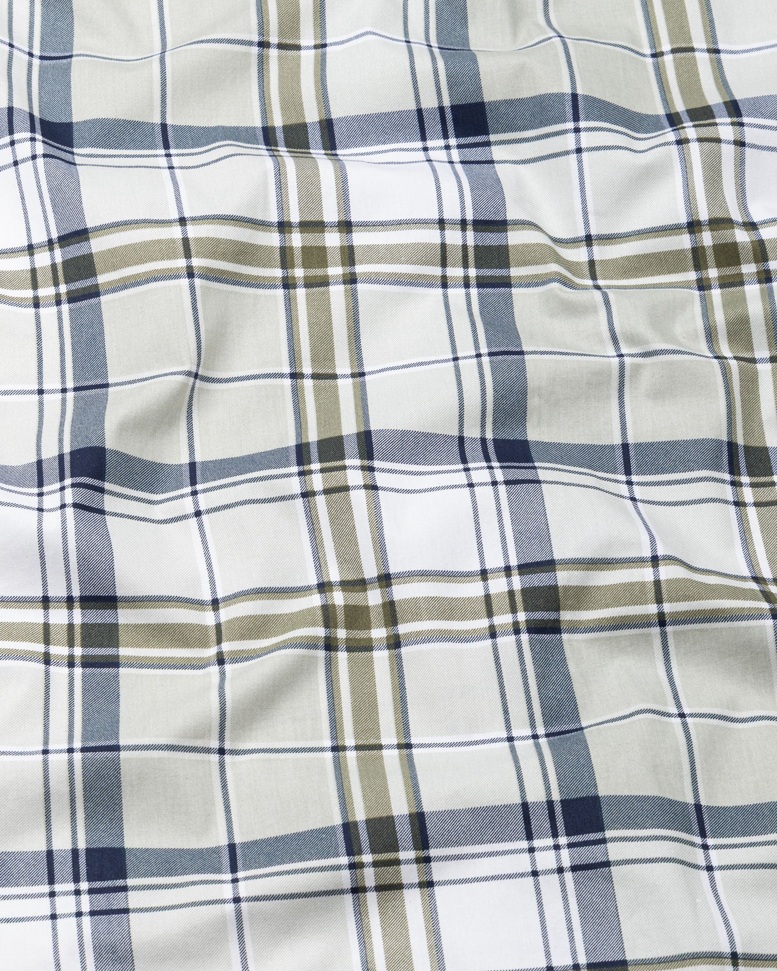 Gogh Olive Check Cotton Shirt - John Ellies