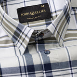 Gogh Olive Check Cotton Shirt - John Ellies