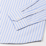 Kalom Blue Stripes Button Down Cotton Shirt - John Ellies