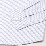 Quoram Blue Pin Stripes Button Down Cotton Shirt - John Ellies