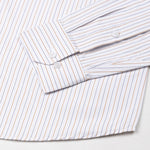 Quoram Brown Pin Stripes Button Down Cotton Shirt - John Ellies