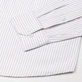 Quoram Brown Pin Stripes Button Down Cotton Shirt - John Ellies