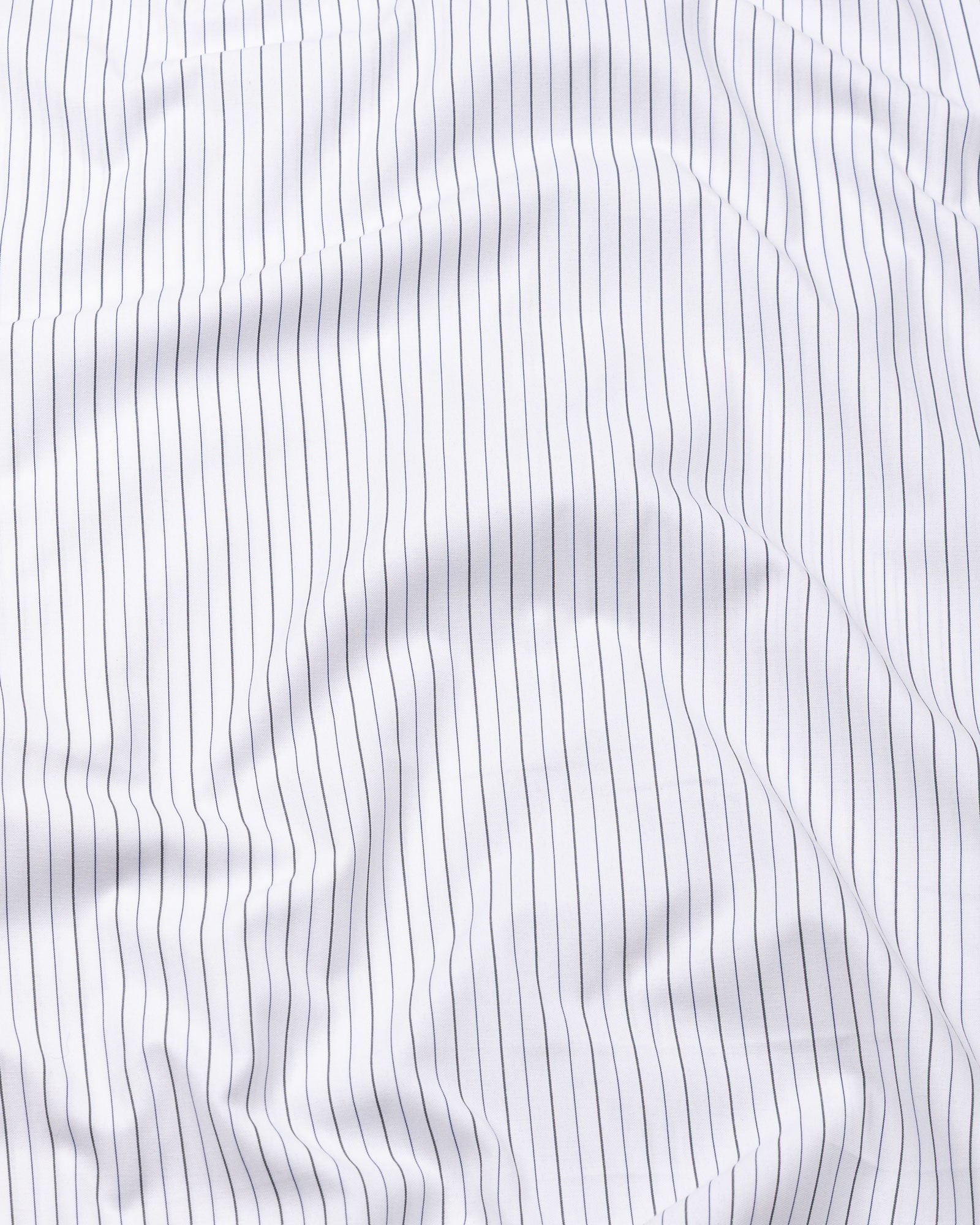 Quoram Grey Pin Stripes Button Down Cotton Shirt - John Ellies