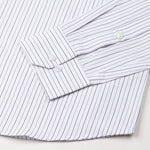 Quoram Grey Pin Stripes Button Down Cotton Shirt - John Ellies